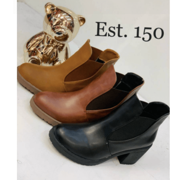 Booties for Lady with Heels, Available in Brown, Camel and Black